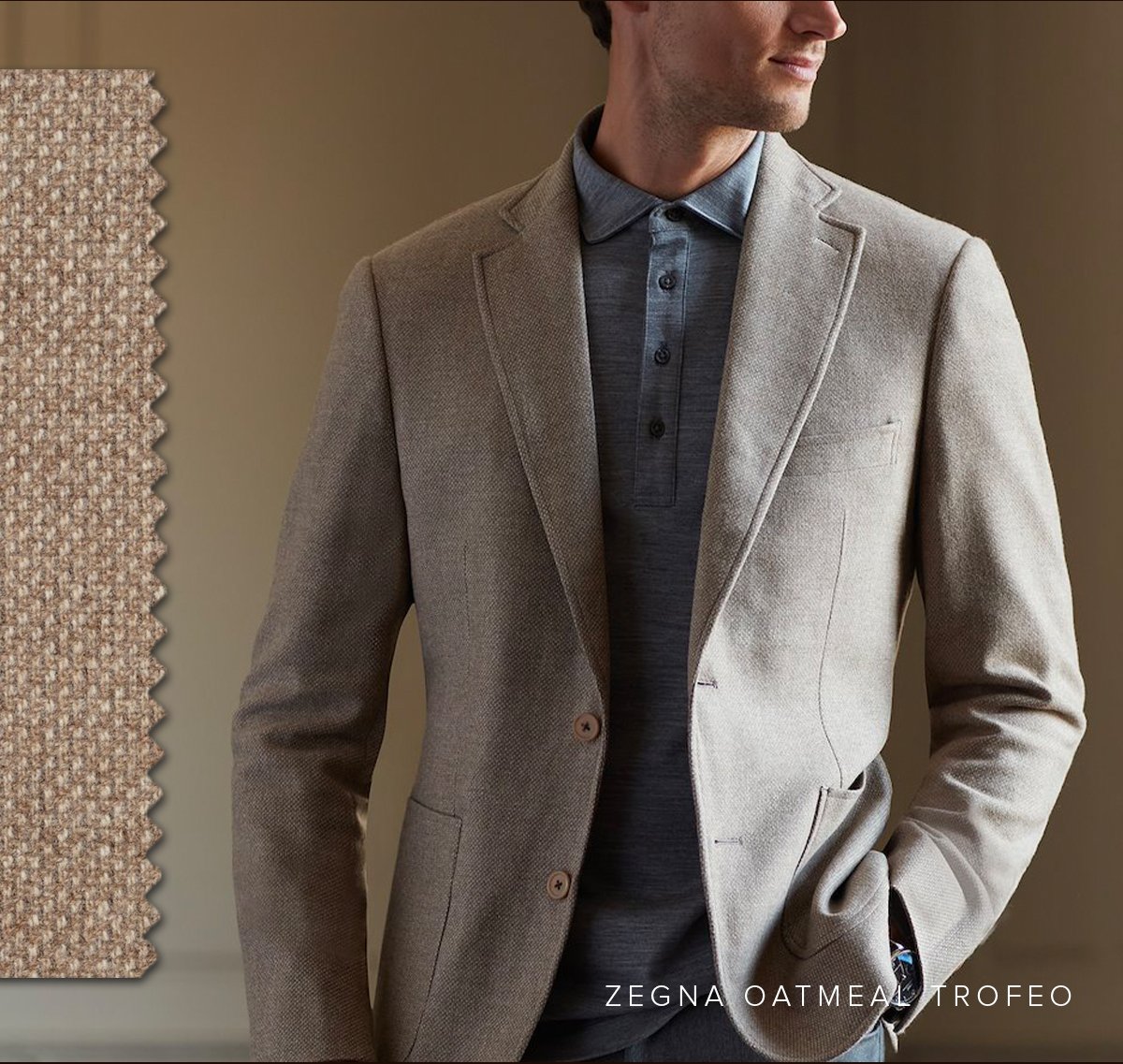 Zegna Oatmeal Trofeo. Business Casual 51.